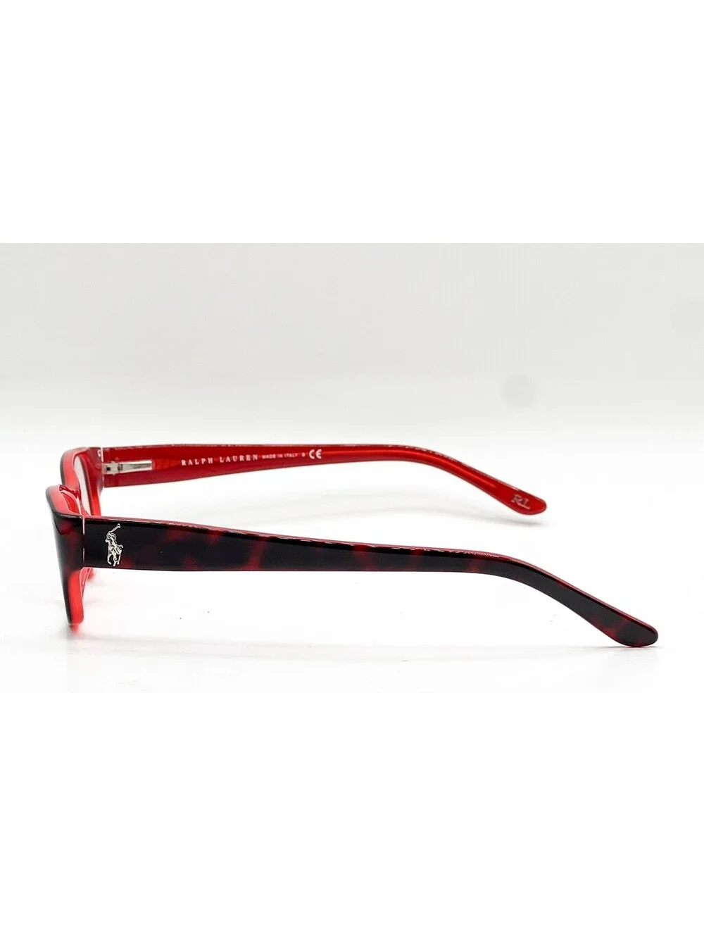 Ralph Lauren RL 6058 5255 Top Havana Red Rectangle Eyeglass Frames 53-16-135